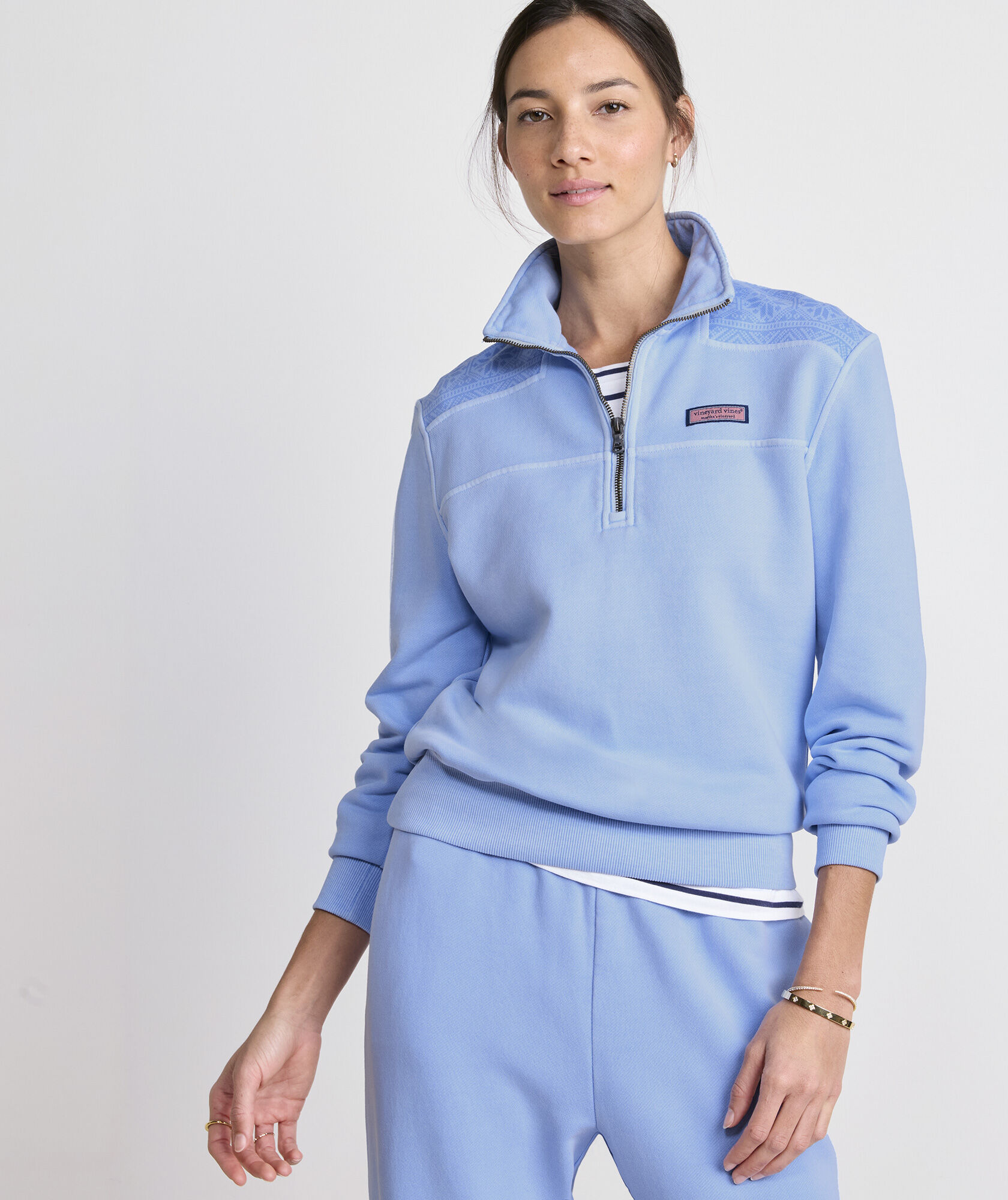 Lieve Van Gorp レザーカットソー　Tシャツ Shop Surf Terry Fair Isle Shep Shirt® at vineyard vines
