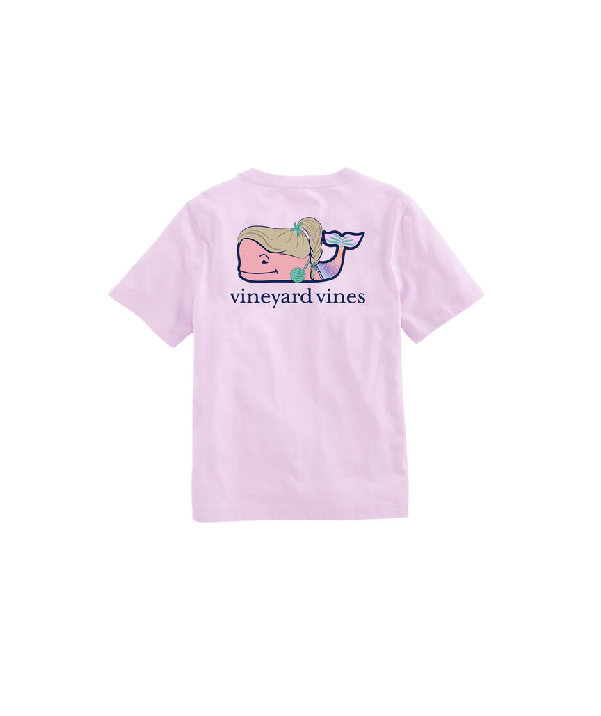 OUTLET Kids' Mermaid Whale Short-Sleeve Pocket Tee