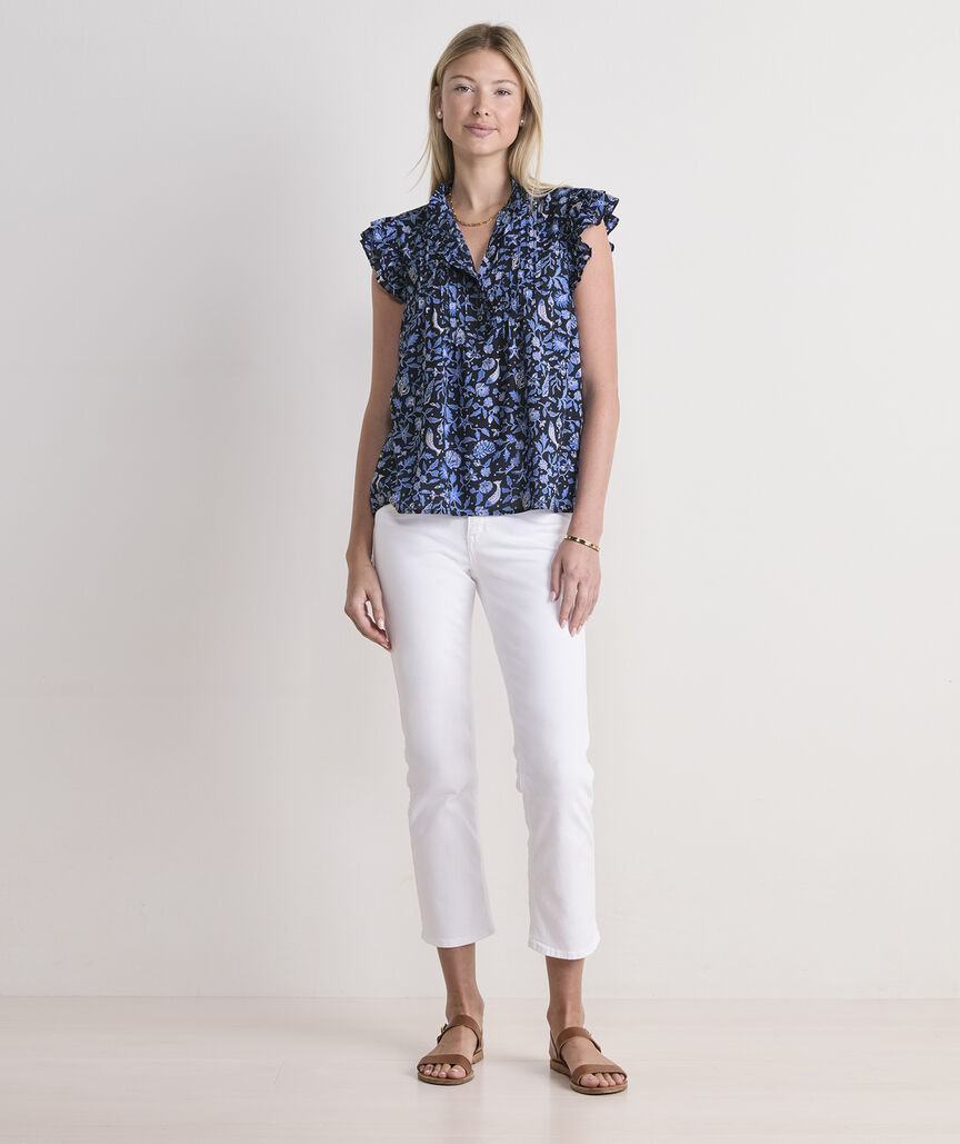 Adare Pintuck Top
