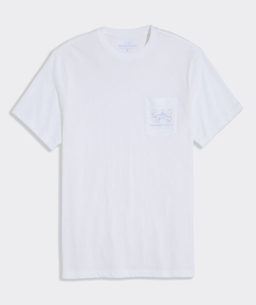 Bonefish Coral Short-Sleeve Pocket Tee