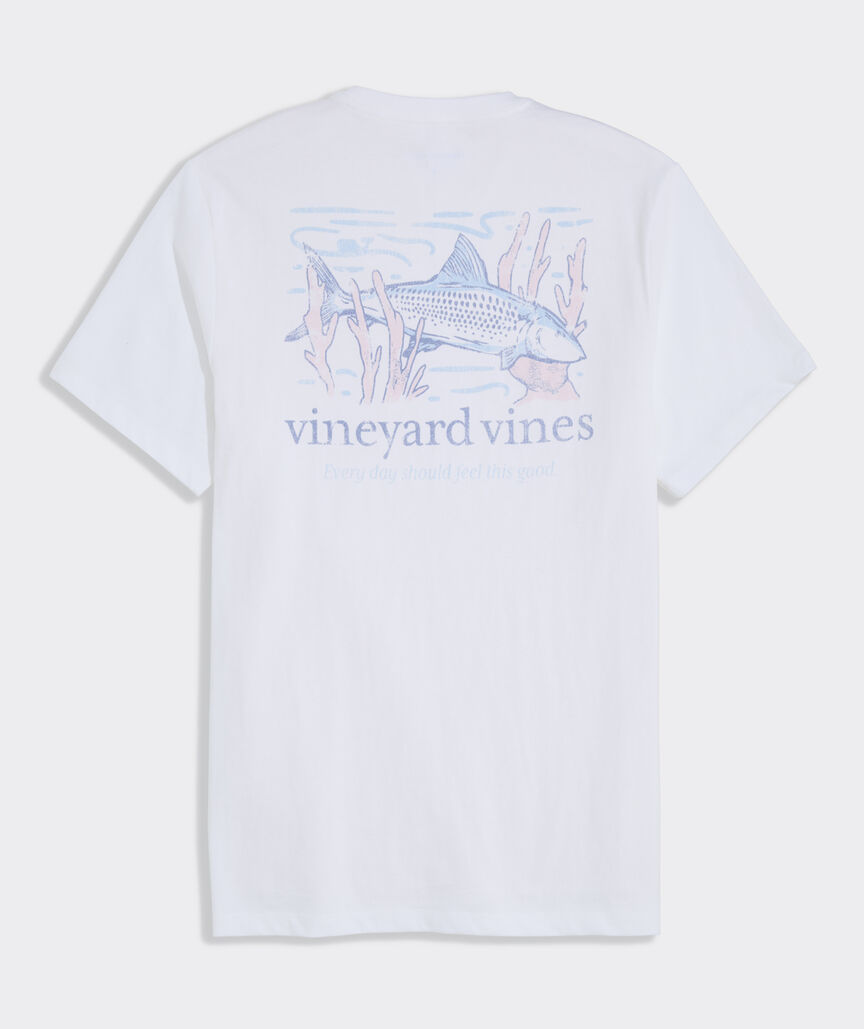 Bonefish Coral Short-Sleeve Pocket Tee
