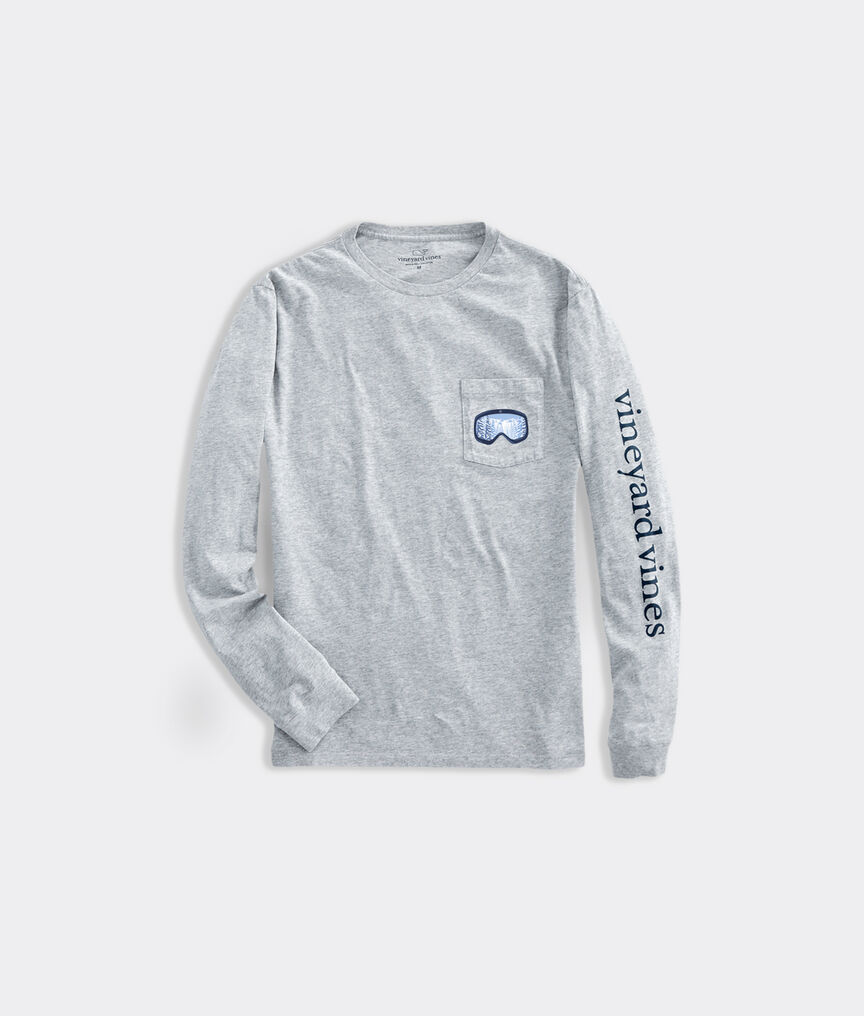 Scenic Ski Goggles Long-Sleeve Pocket Tee