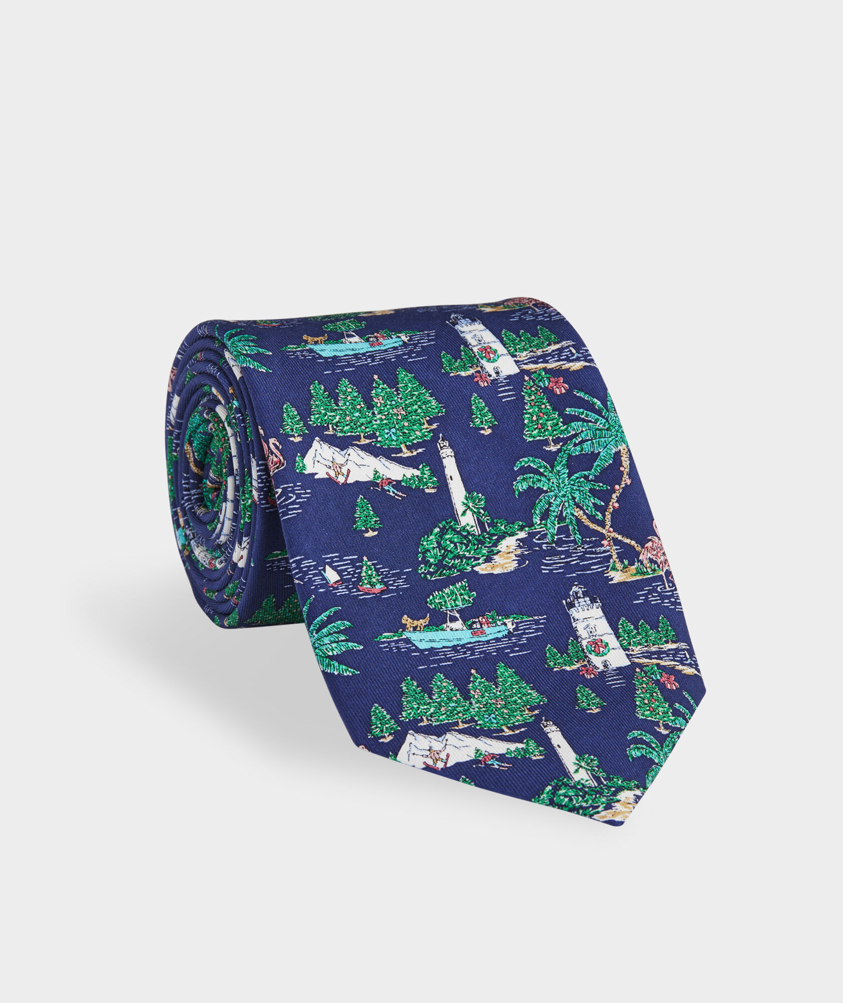 Holiday Toile Silk Tie