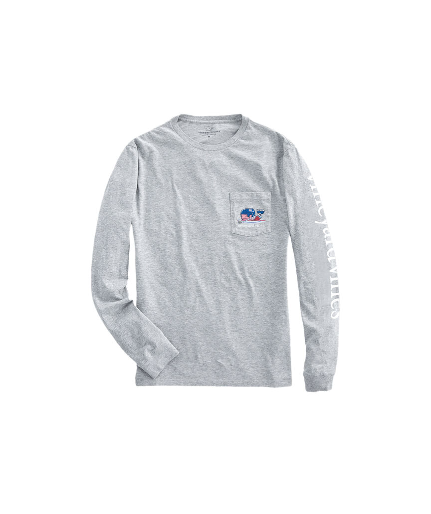 OUTLET Hockey Whale Long-Sleeve Pocket Tee