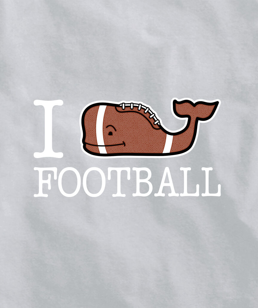 OUTLET Boys' I Whale Football Short-Sleeve Pocket Tee