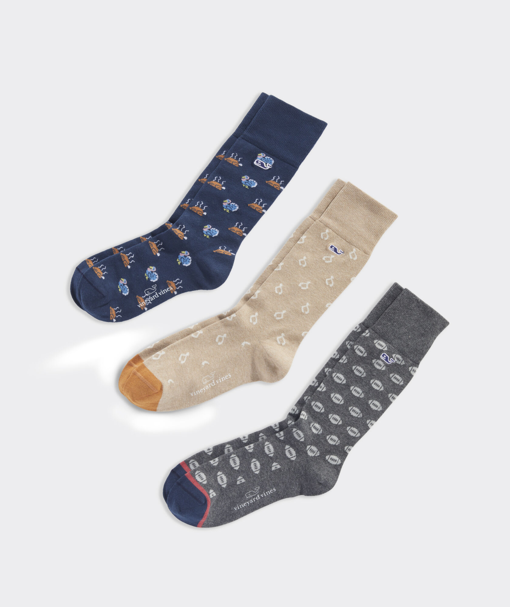 Thanksgiving Icons 3-Pack Socks