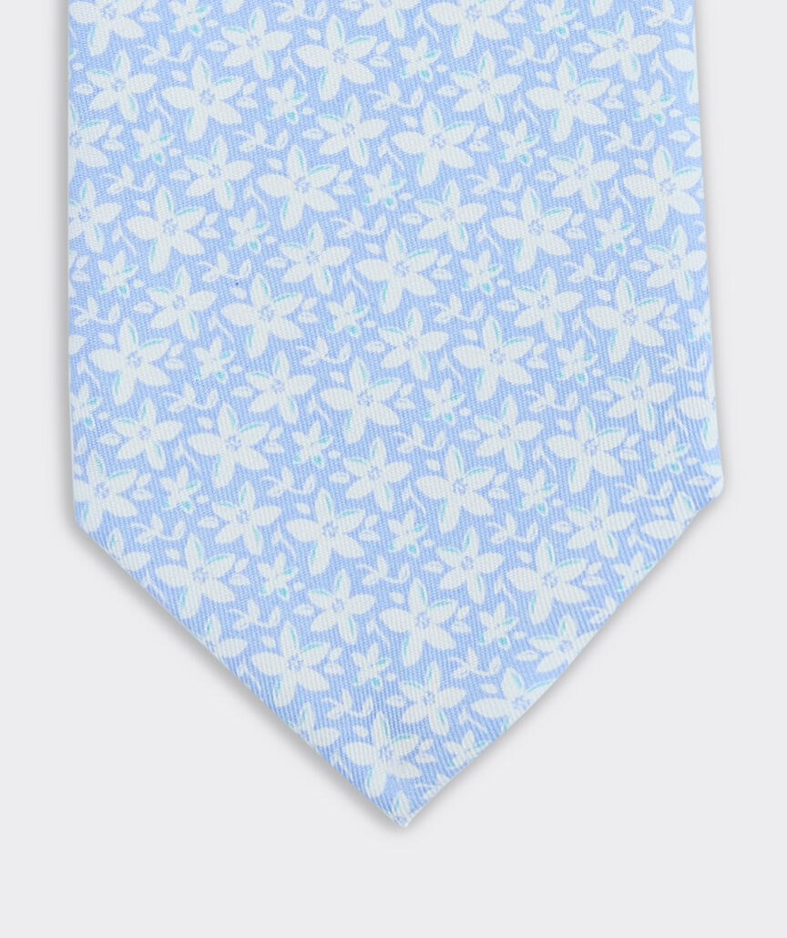 Orange Blossom Floral Silk Tie