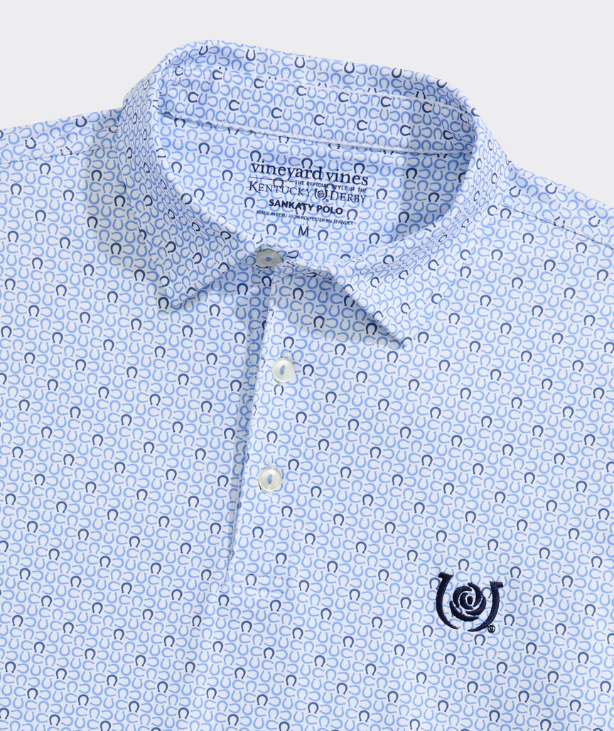 Kentucky Derby Performance Printed Sankaty Polo
