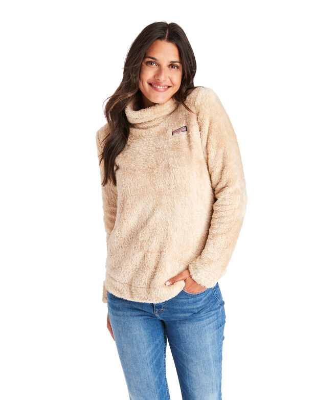 Shop Plush Teddy Funnel Neck Relaxed Shep Shirt At Vineyard Vines