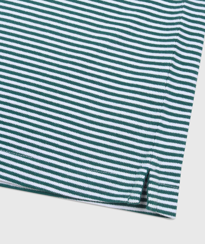 OUTLET Boys' Striped Stretch Pique Polo