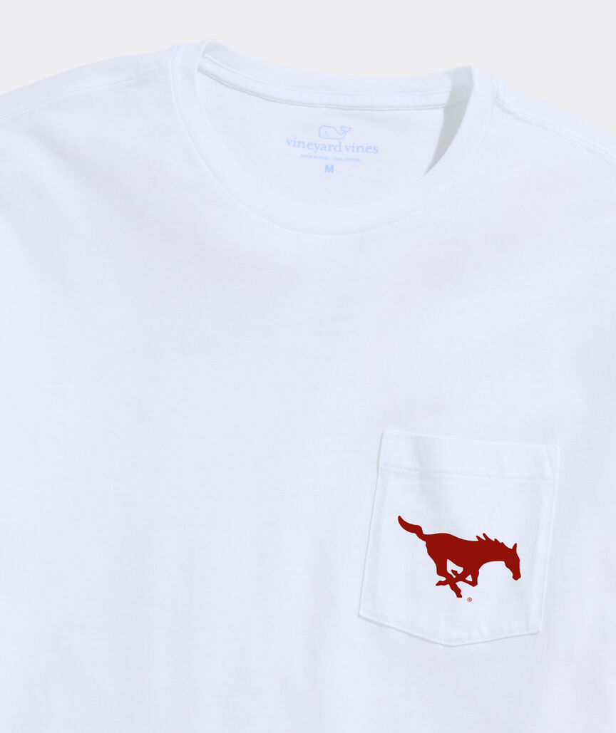 SMU Football Whale Short-Sleeve Pocket Tee