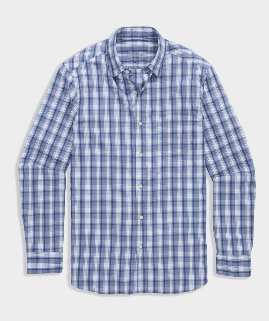 Performance Higgs Beach Plaid Sundown Shirt