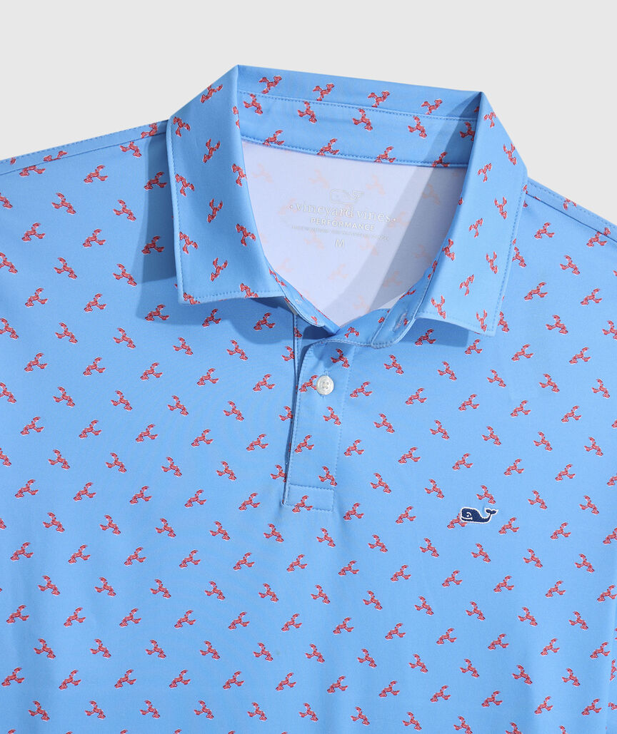 OUTLET Tossed Lobsters Performance Polo