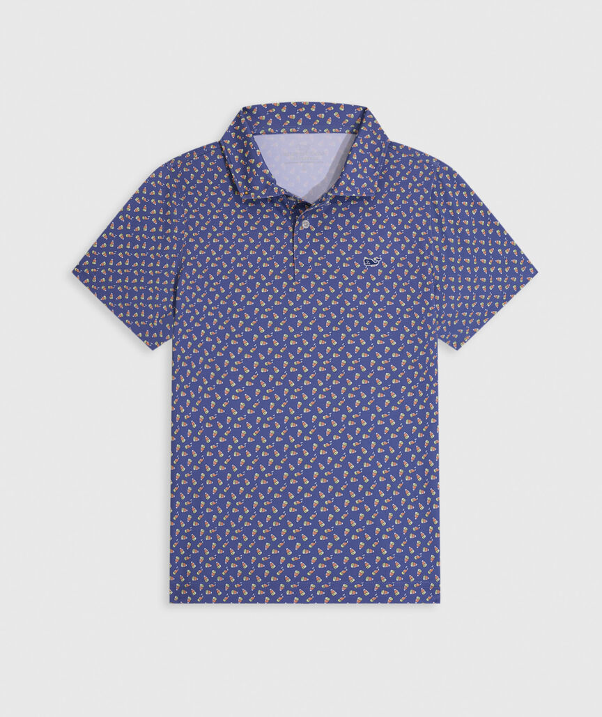 OUTLET Boys' Performance Candy Corn Polo