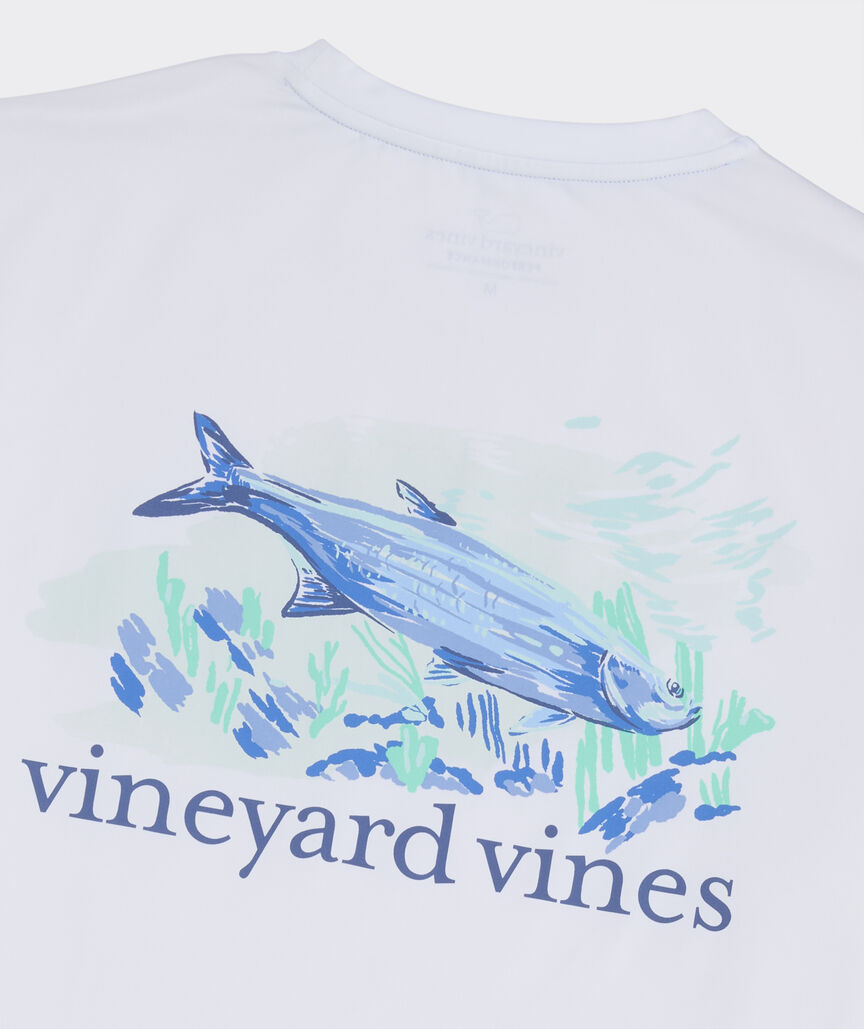 Performance Painted Tarpon Short-Sleeve Harbor Tee