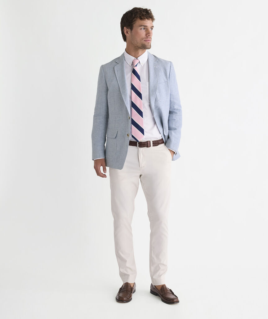 Blue Lagoon Tattersall Linen Vos Sport Coat