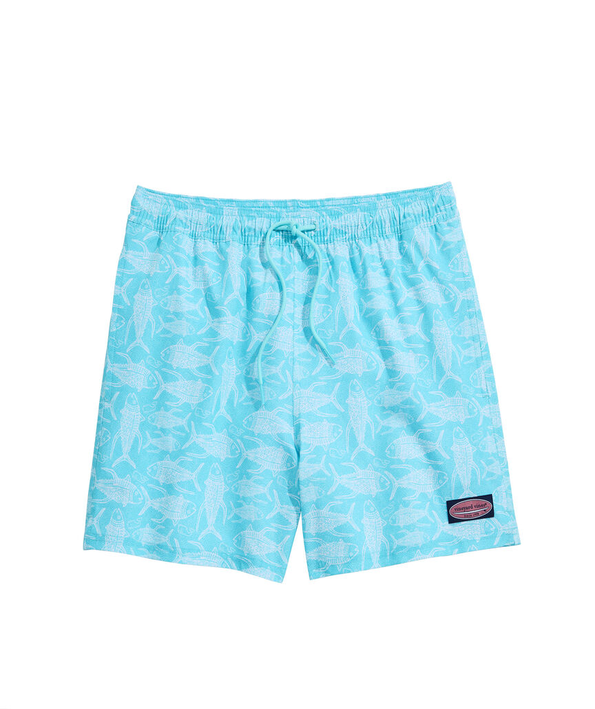 OUTLET 5 Inch Tuna Dotted Batik Chappy Swim Trunks