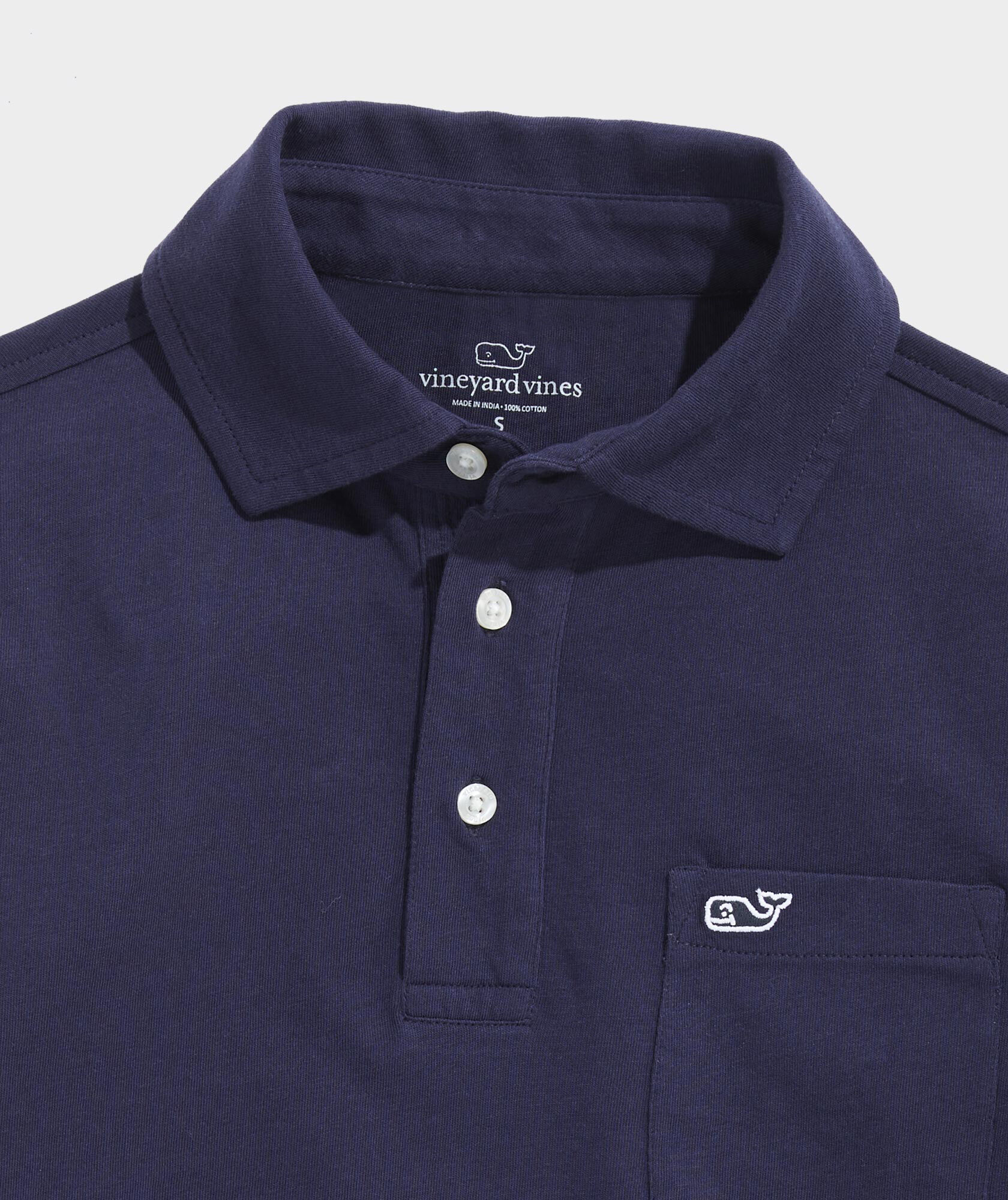 Shop Boys' Jersey Knit Long-Sleeve Polo at vineyard vines