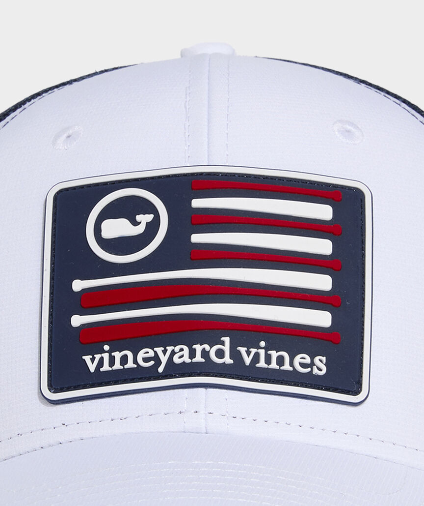 Baseball US Flag Patch Trucker Hat