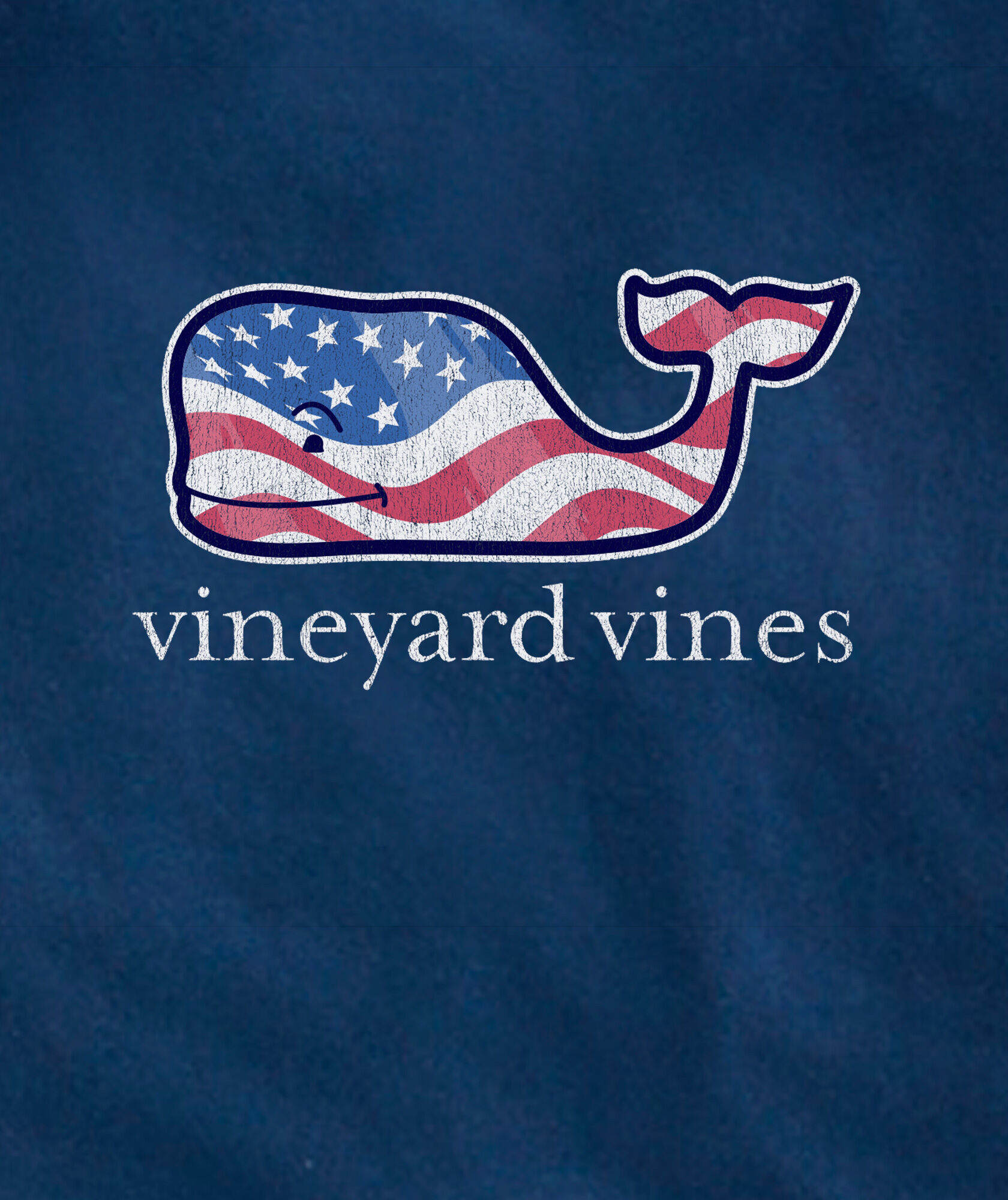 OUTLET Women's Waving Flag Whale Short-Sleeve Pocket Tee