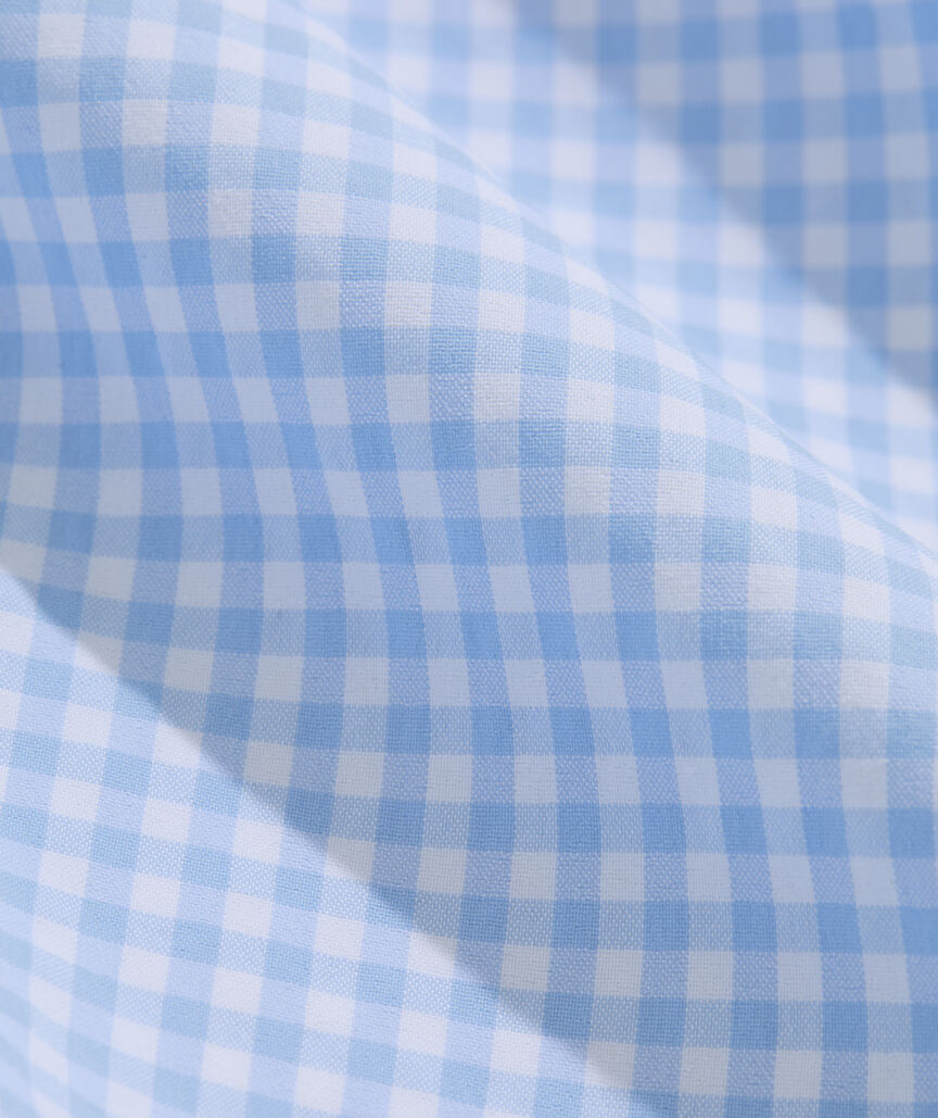 Performance Coral Reef Gingham Short-Sleeve Featherweight Shirt