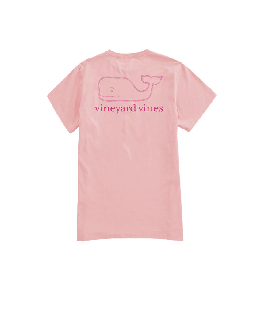 OUTLET Women's Two-Tone Vintage Whale Short-Sleeve Pocket Tee