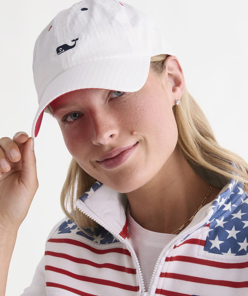 Harbor Seersucker Baseball Hat