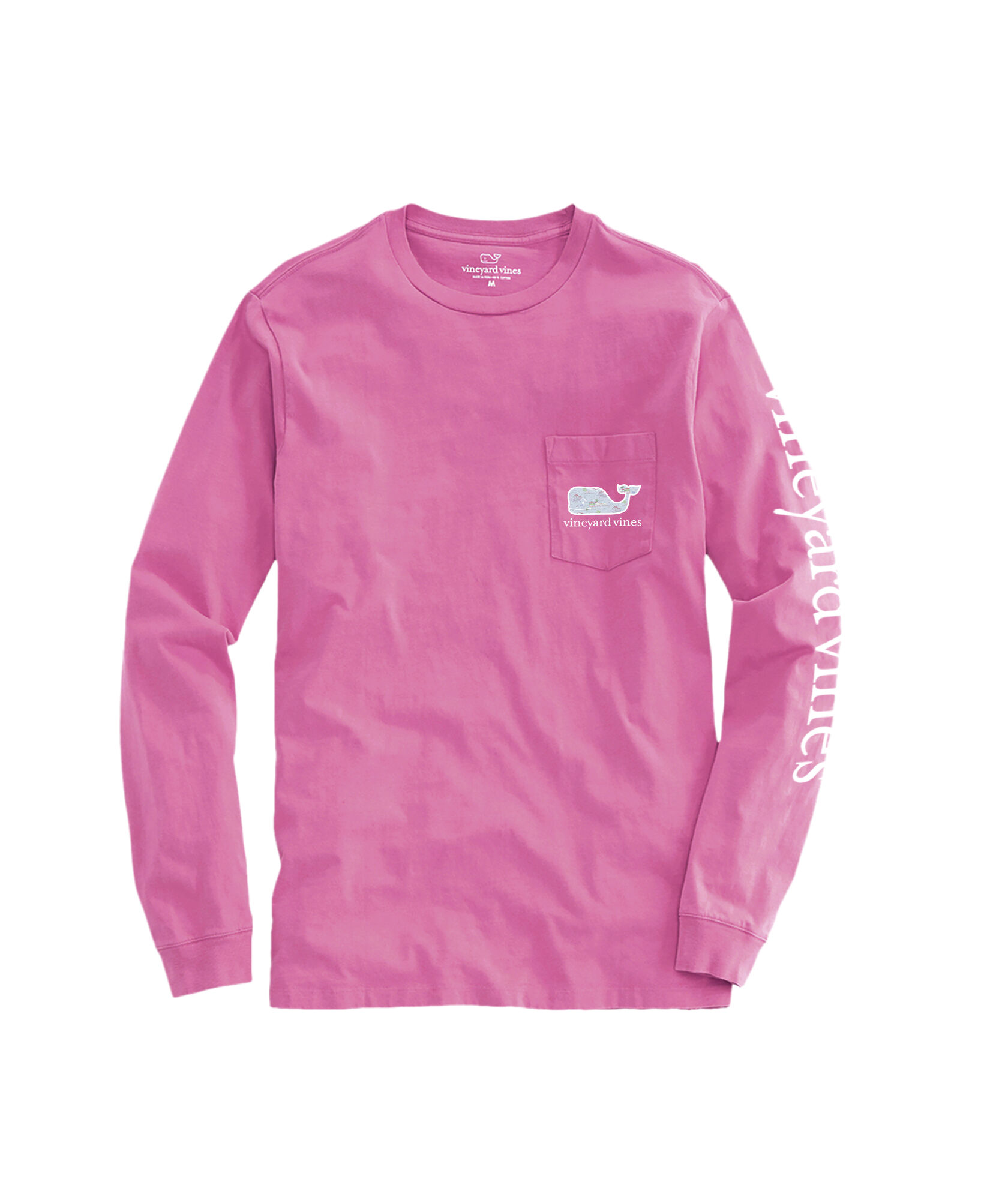 OUTLET Women's BVI Scenic Whale Long-Sleeve Pocket Tee