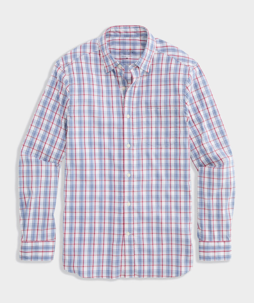 Performance Higgs Beach Plaid Sundown Shirt
