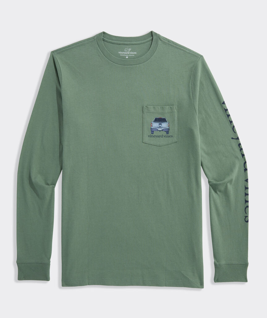 Pickup Truck Marsh Dogs Long-Sleeve Pocket Tee