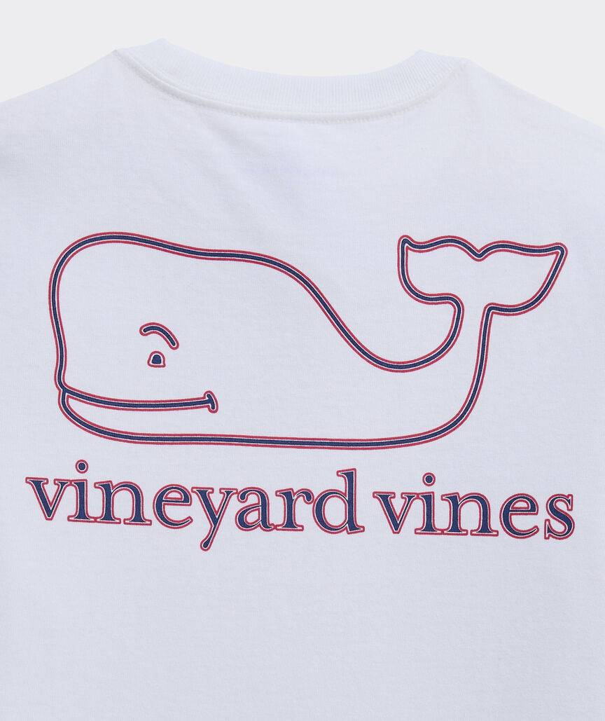 Boys' Stripe Whale Short-Sleeve Pocket Tee