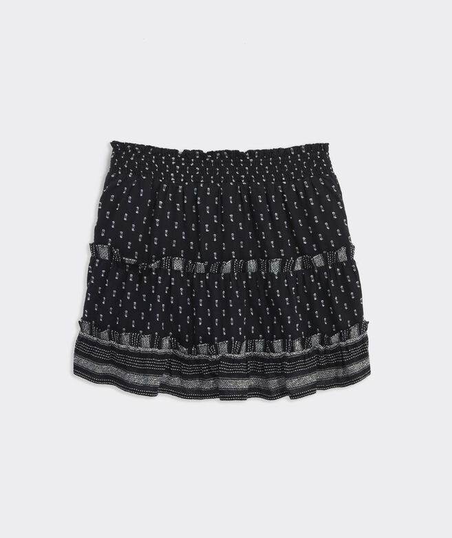 Girls' Jacquard Ruffle Skirt