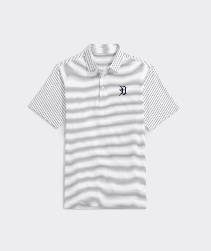 Detroit Tigers Bradley Stripe Sankaty Polo