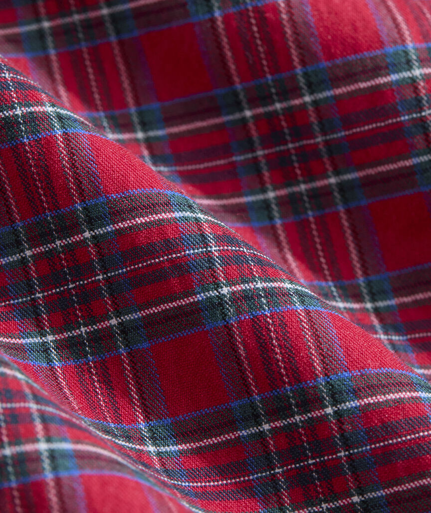 Boys' Tartan Performance Cotton Shirt
