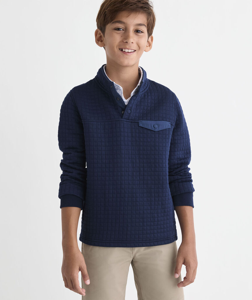 Boys' Quilted Navigator Quarter-Snap