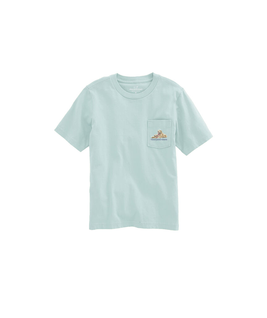 OUTLET Boys' Golden & Pup Short-Sleeve Pocket Tee
