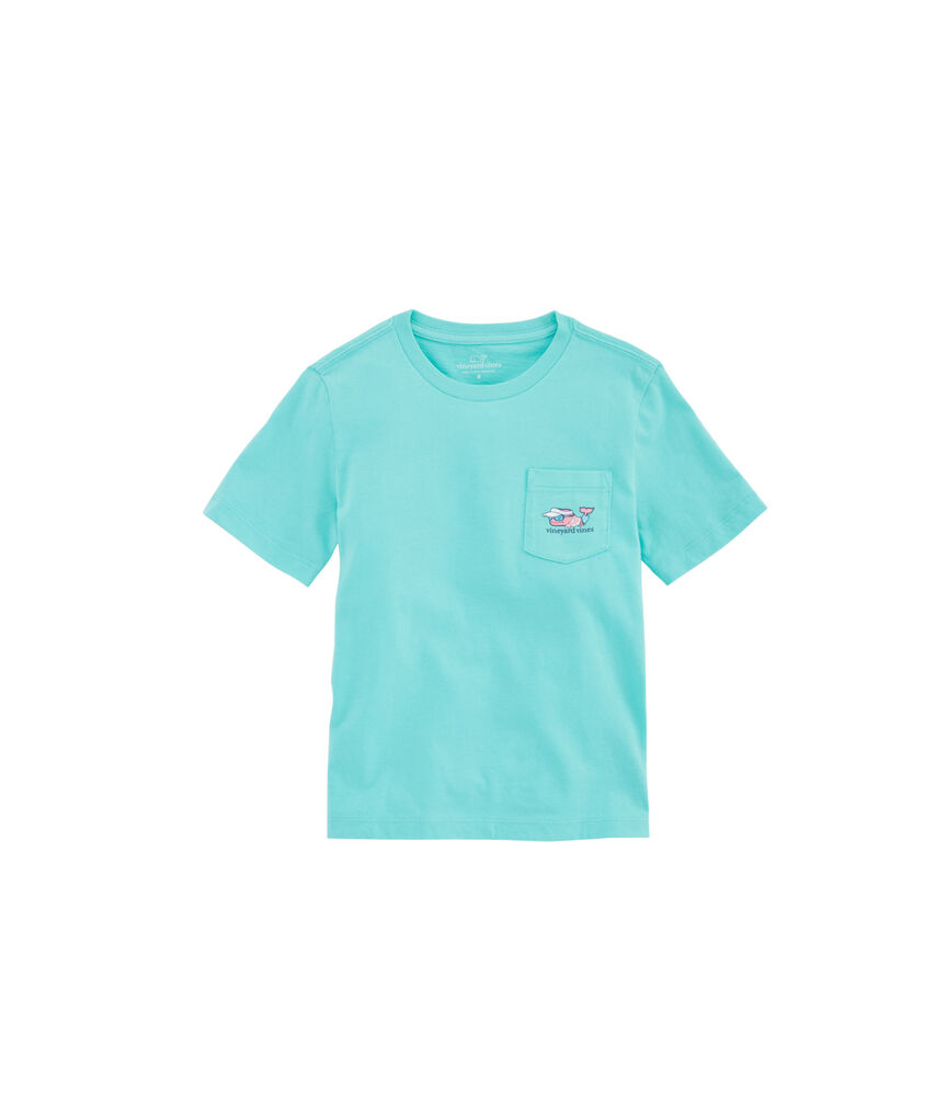 Boys Vacation Whale Pocket T-Shirt