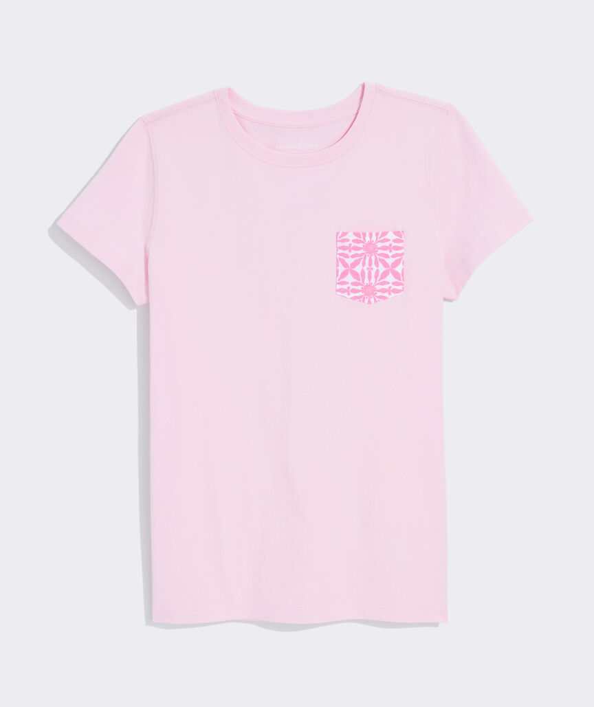 Women's Haven Tile Whale Short-Sleeve Pocket Tee