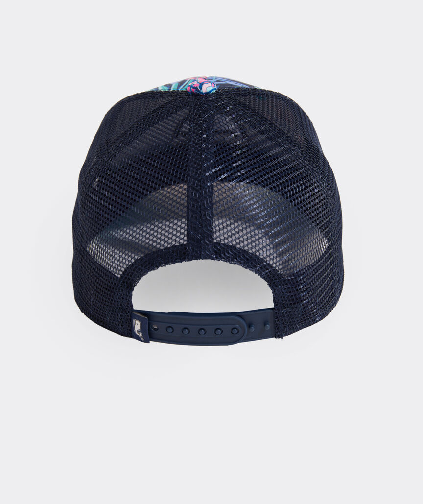 Boys' Turtle Palm Print Whale Dot Trucker Hat