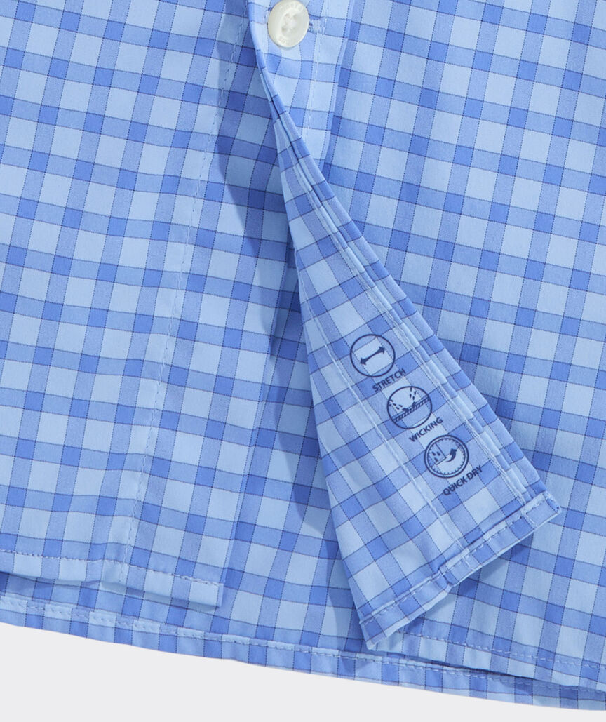 Performance Lemon Shark Gingham Featherweight Shirt