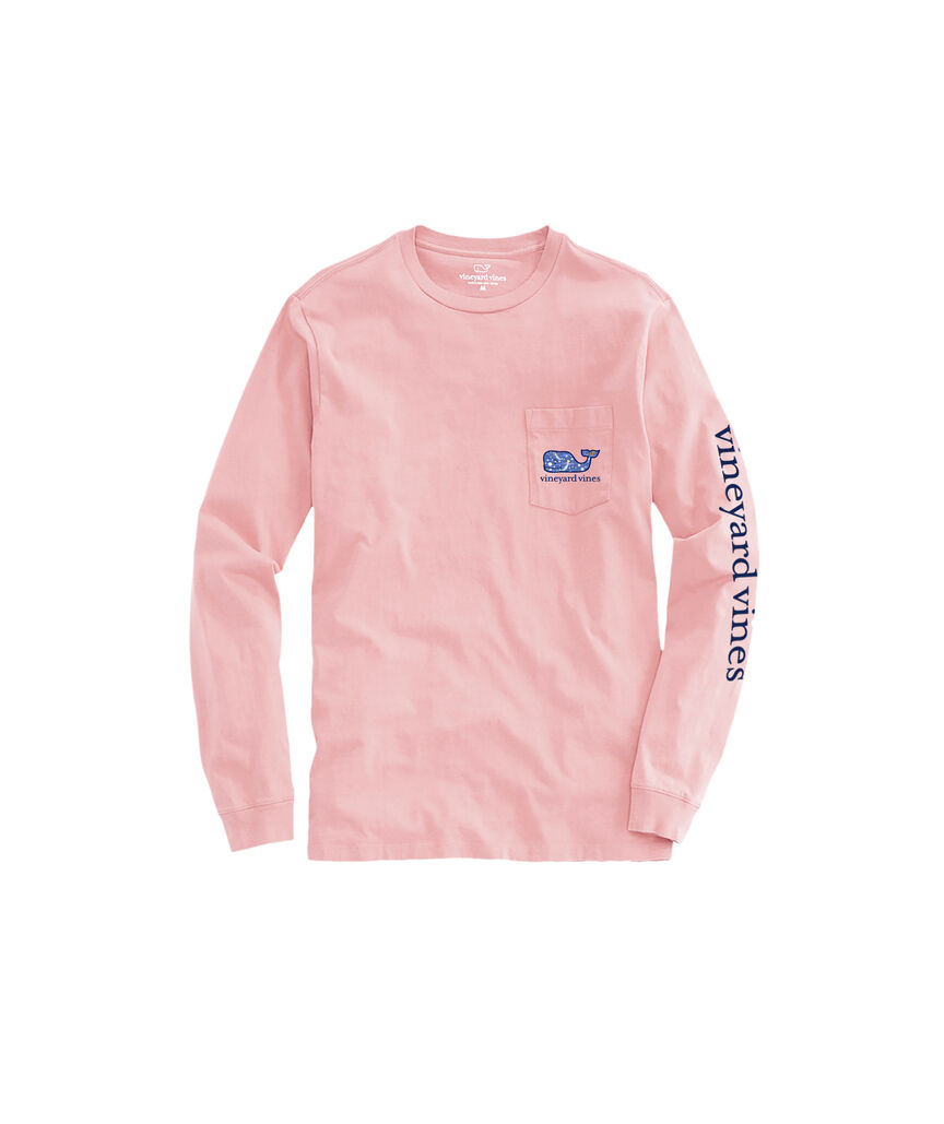 OUTLET Girls' Mermaid Whale Long-Sleeve Pocket Tee