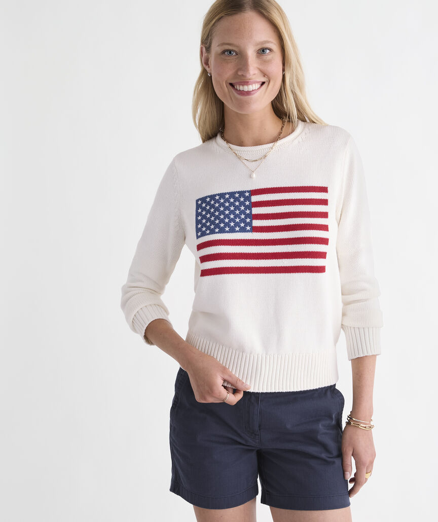 Katie Cotton Americana Rollneck Sweater