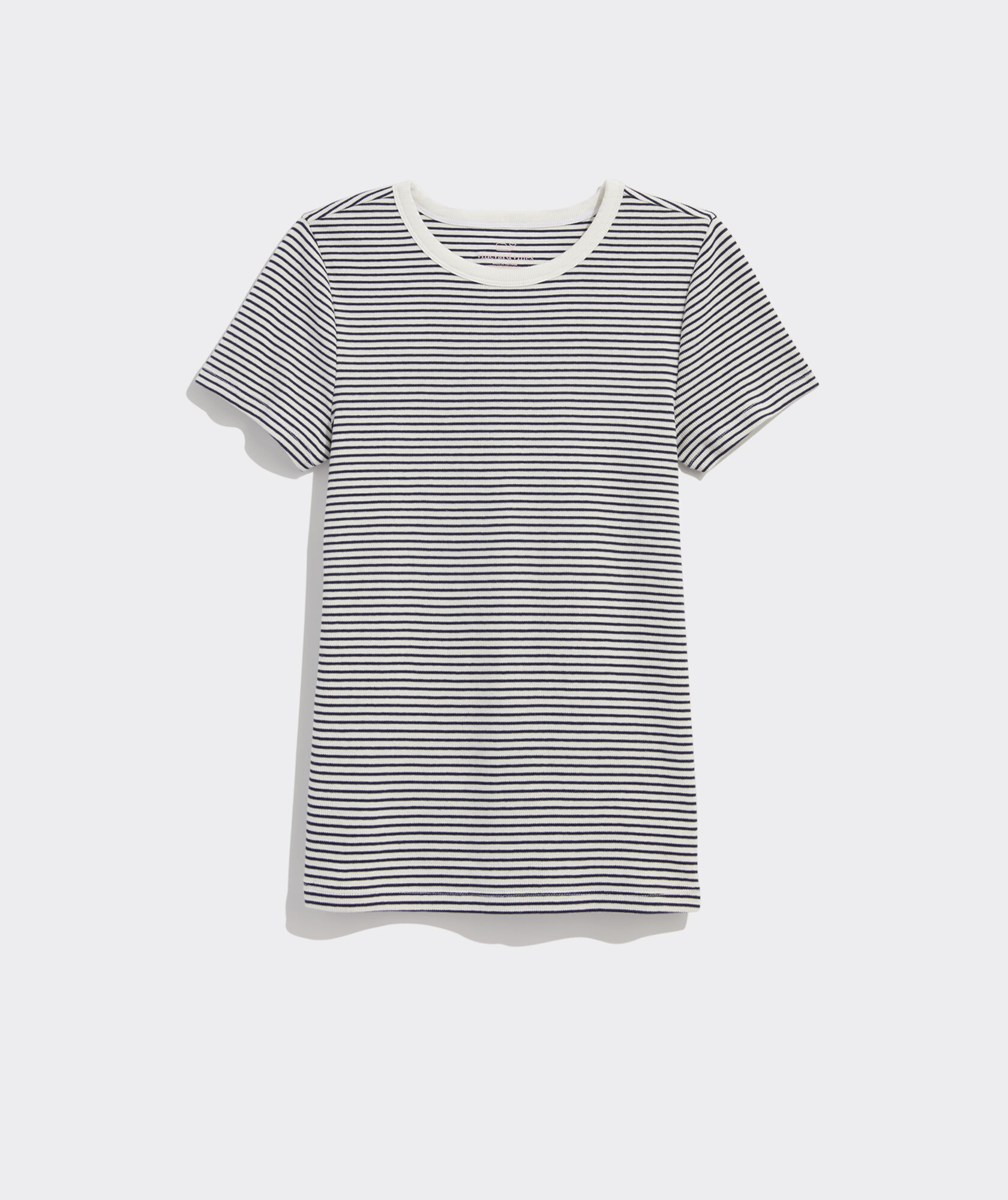 Ribbed Short Sleeve Tee - Russet Brown