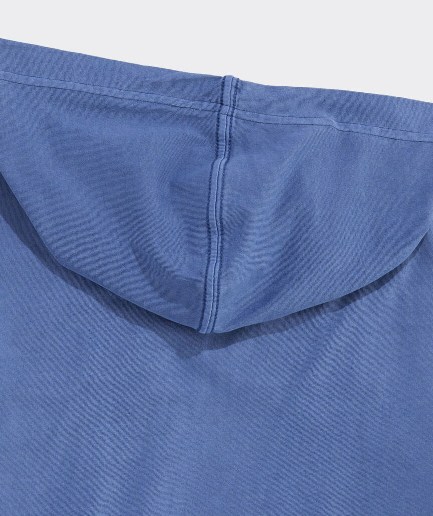 Boys' Garment-Dyed Surf Striped Hoodie Pocket Tee