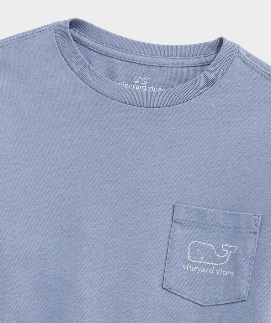 Boys' Vintage Whale Long-Sleeve Pocket Tee