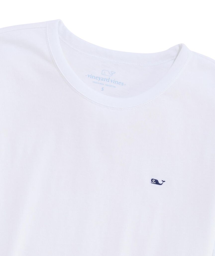 OUTLET Women's Sunwashed Whale Embroidered Short-Sleeve Tee