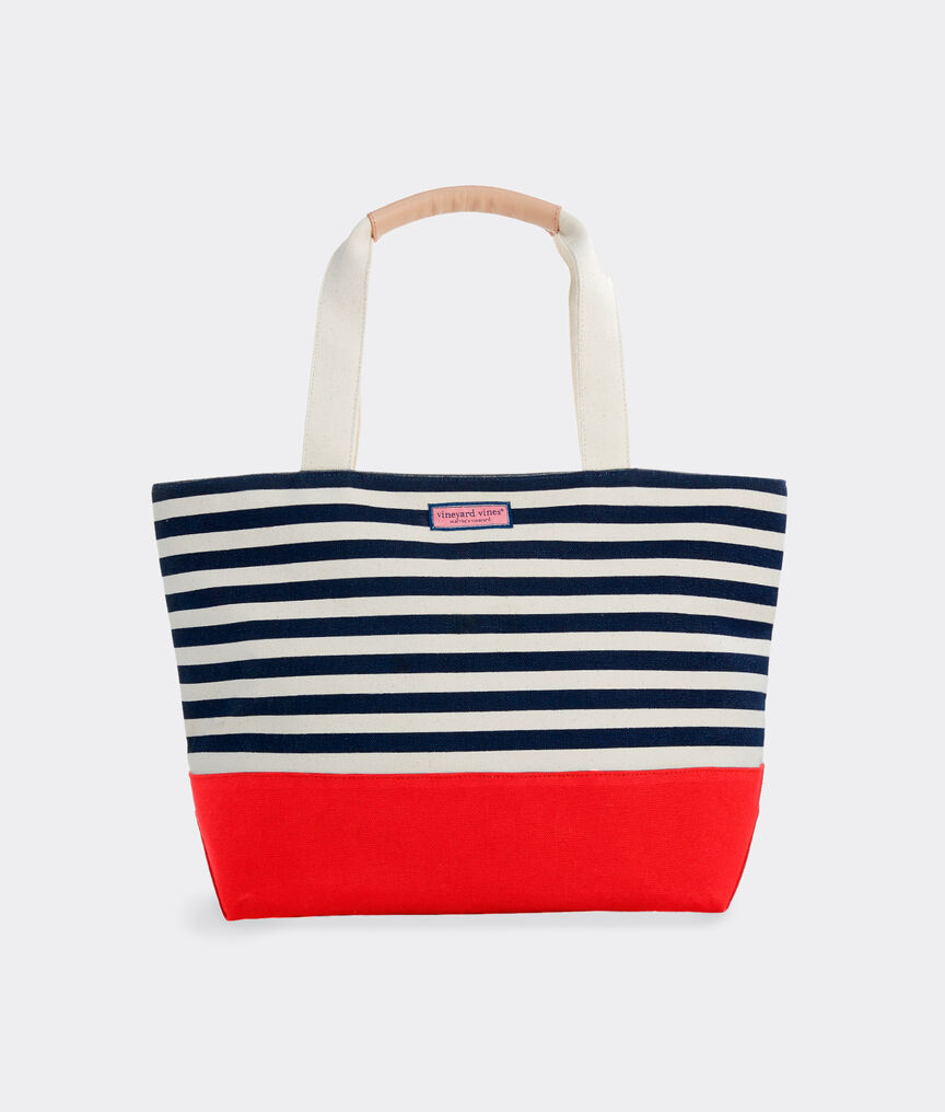 Large Striped Vineyard Tote