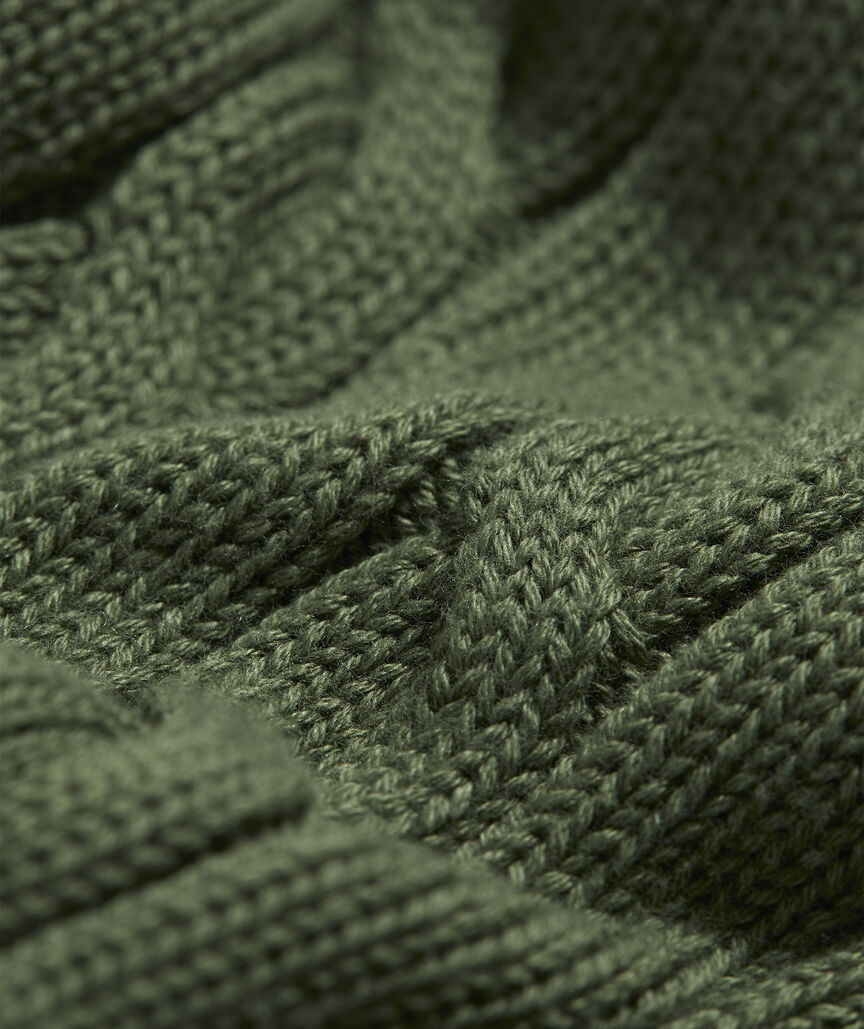 Cotton Cable Crewneck Sweater