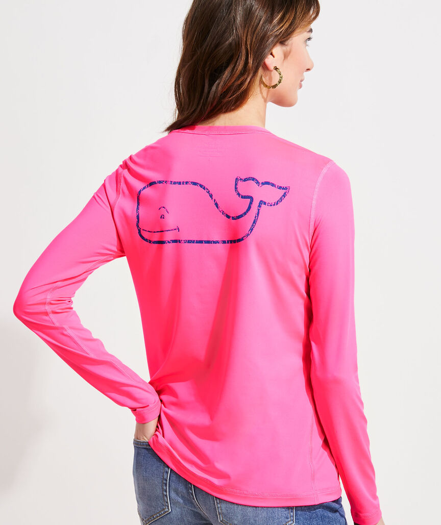Neon Vintage Whale Swim Shirt