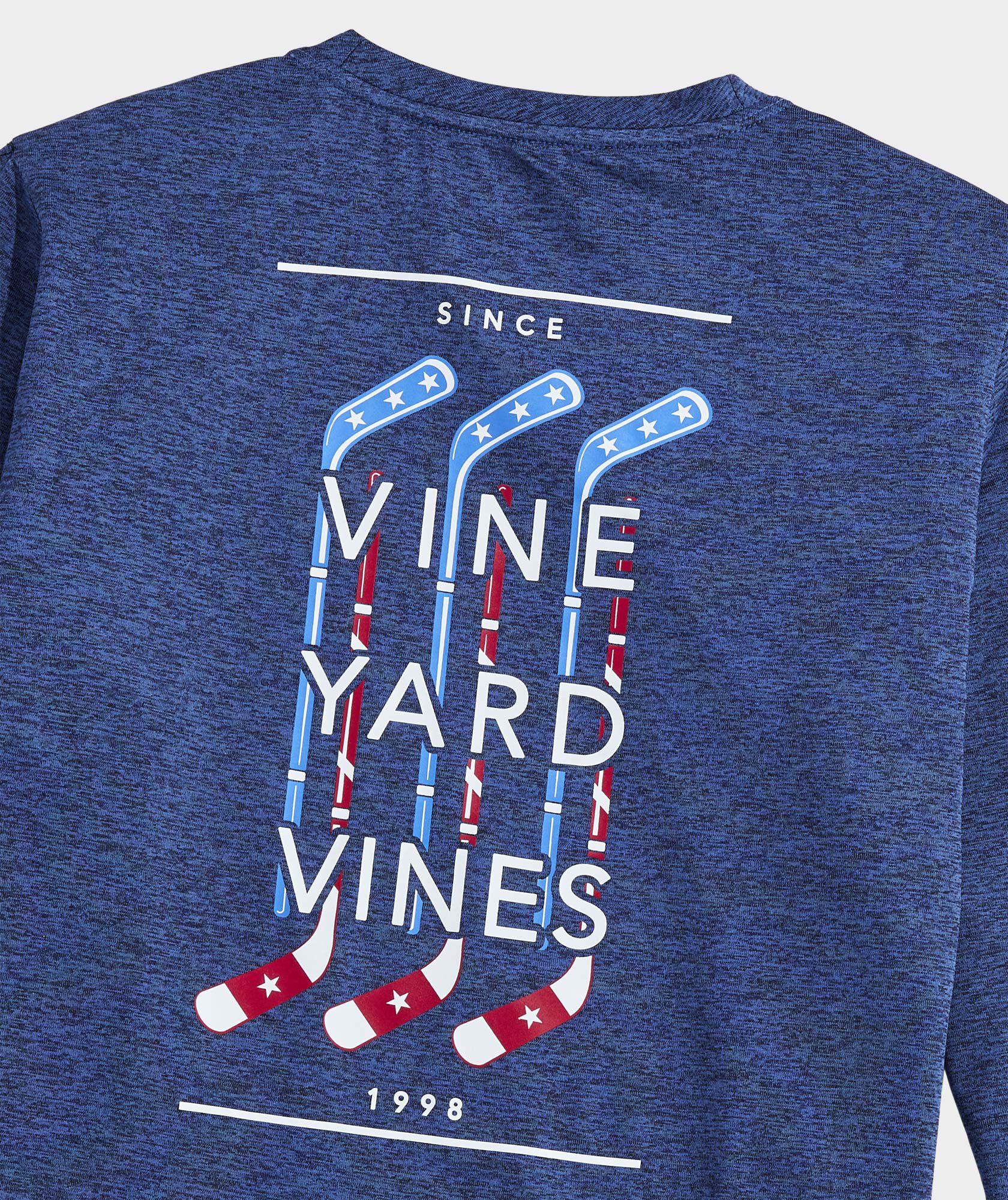 Boys' Performance USA Hockey Long-Sleeve Harbor Sun Tee